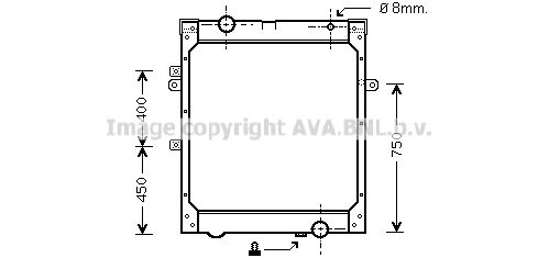 AVA QUALITY COOLING Радиатор, охлаждение двигателя MNA2001